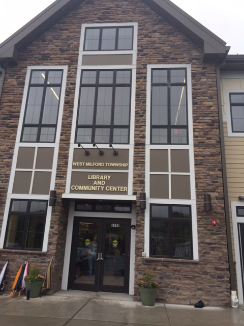  Entrance to the New West Milford Public Library.